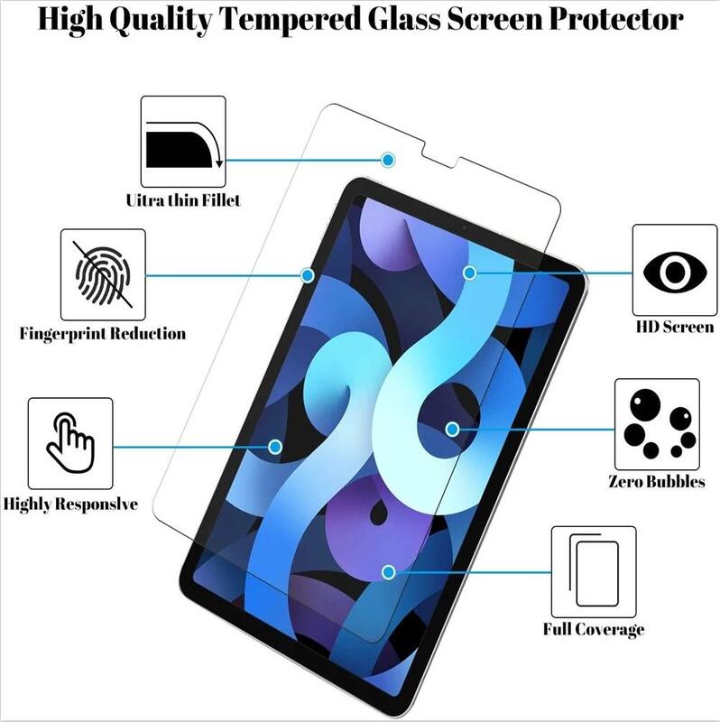2Pcs Screen Protector For iPad Air 4 2020 4th Gen 10.9'' A2324 A2072 A2325 Protective Film Anti Scratch Clear Tempered Glass