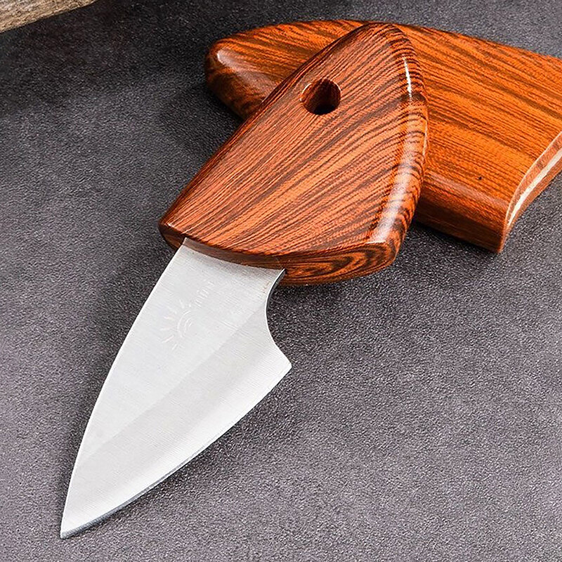 Mini tasca portatile manico in legno coltello da frutta coltello multiuso strumenti da campeggio all'aperto taglierina multifunzionale per cancelleria