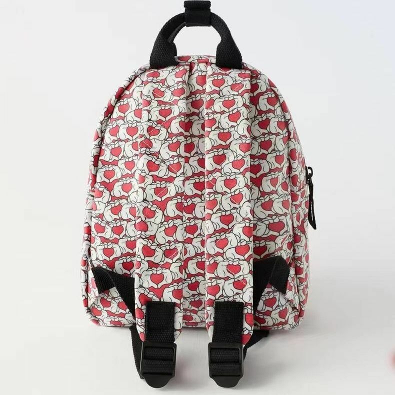 Nuova borsa da scuola Disney Stitch per bambini Cartoon Minnie Mouse Mickey zaino moda zaino da viaggio impermeabile zaino per bambini