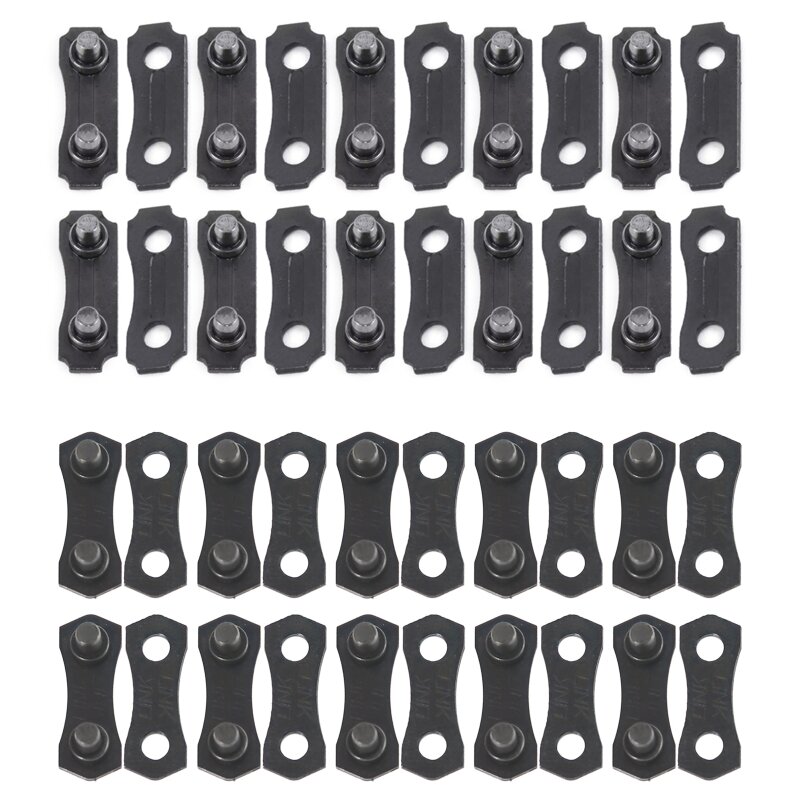 10 set cinghie preimpostate per maglie collegamento a catena per motoseghe in lega da 3/8'' per unire catena .043 .050