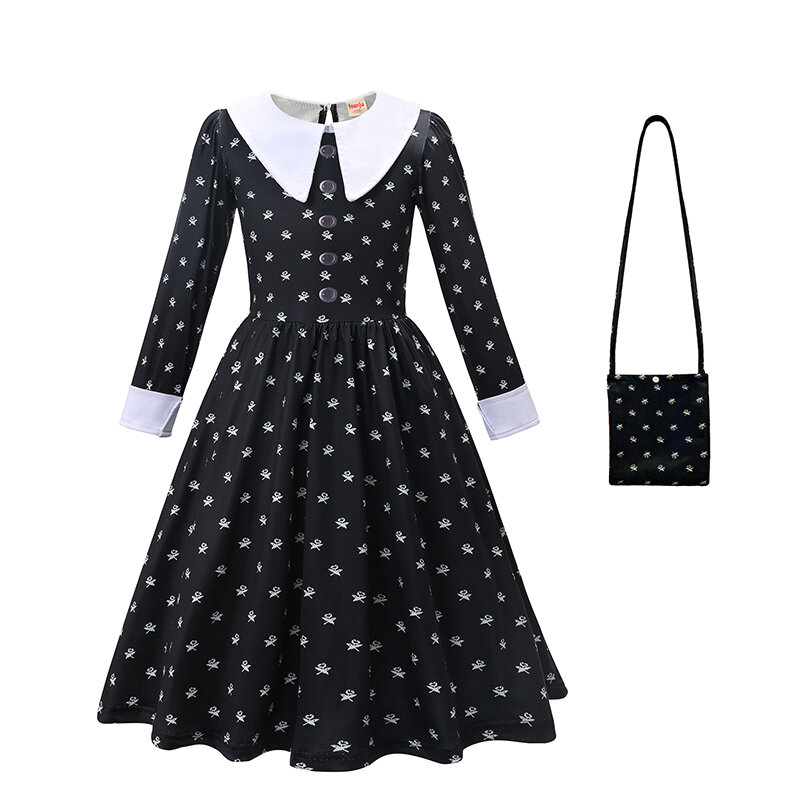 Платье принцессы черное Сетчатое в стиле Диснея на Хэллоуин