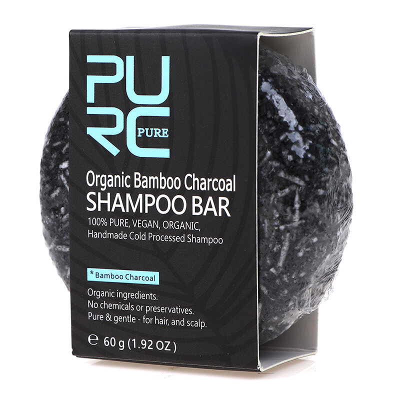 Gray White Hair Color Dye Treatment Bamboo Charcoal Clean Detox Soap Bar Black Hair Shampoo Shiny Hair & Scalp Treatment