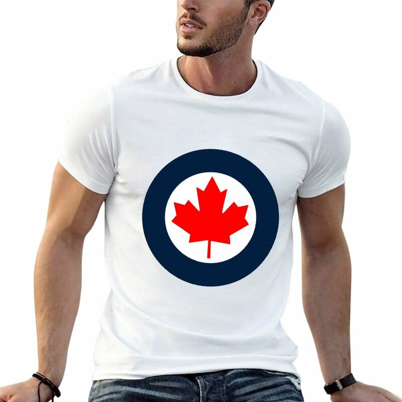 Nowy RCAF Roundel t shirt topy chłopięce t-shirty męskie bawełniane t-shirt