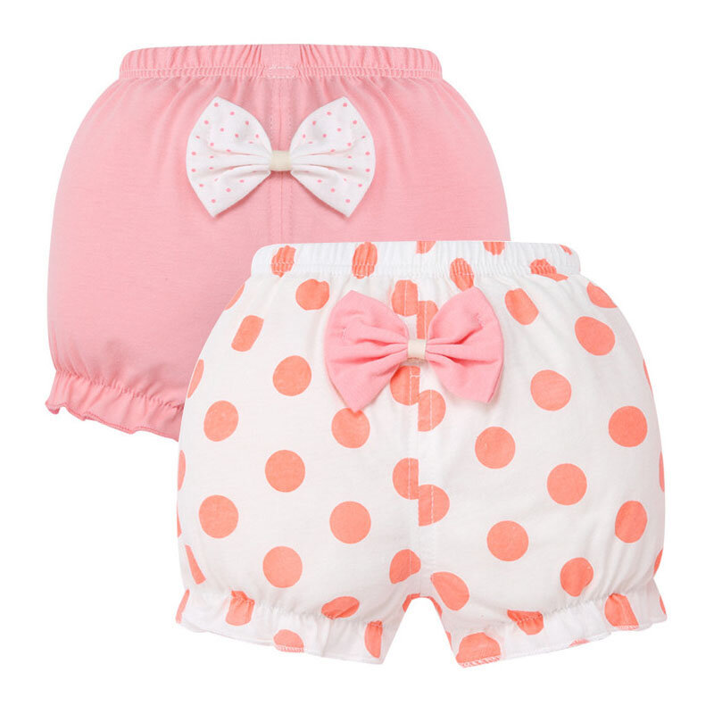 2 sztuk/partia Baby Girl szorty 100% bawełna dzieci niemowlę moda Stripe Bow majtki dla 6-24 miesięcy dzieci wysokiej jakości kalesony