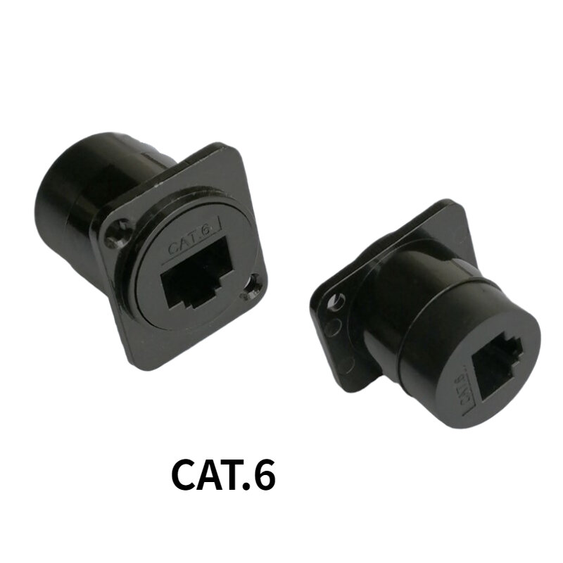 Nut fixed RJ45 connector CAT.6 Category 6 female to female