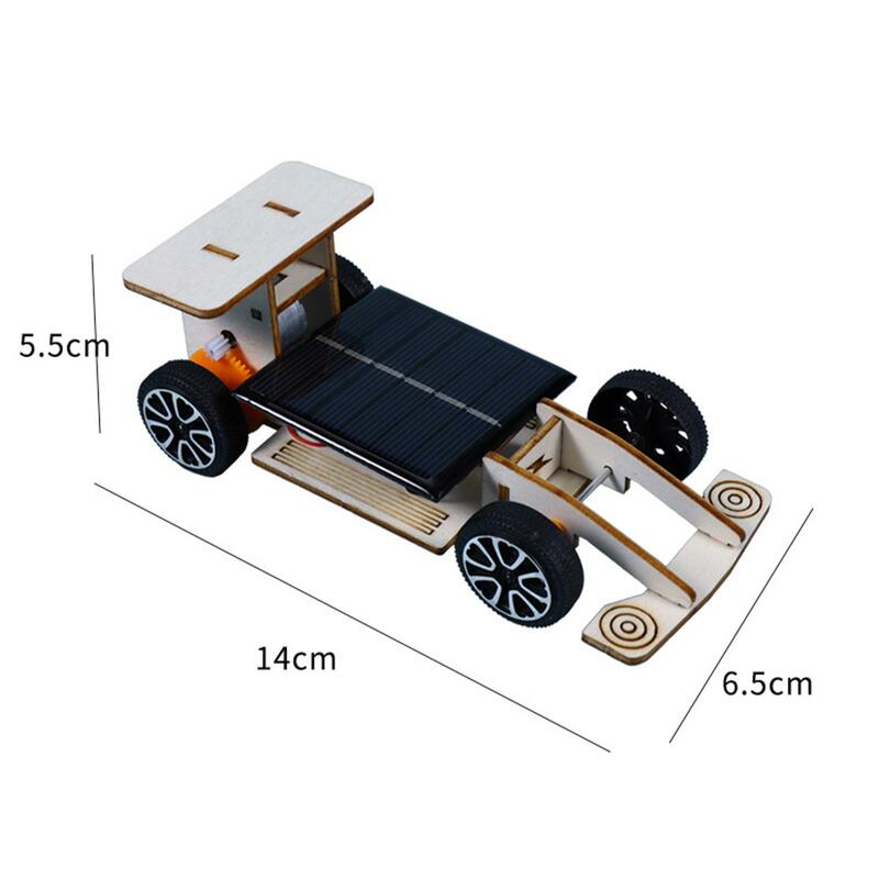 Assemblaggio di giocattoli per auto da corsa solare esperimento fisico fai da te per bambini adolescenti