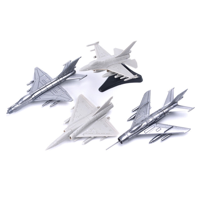 1:144 assemblare Fighter Model Toys Building Tool J-6 J-7 Fighter Jets Bomber Airplane modello militare Arms Set da 4 pezzi A19