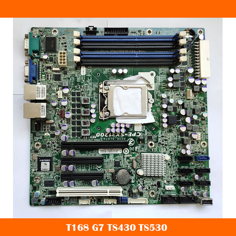 Alta Qualidade Motherboard para Lenovo, T168, G7, TS430, TS530, CPE-SX31200, 1.1