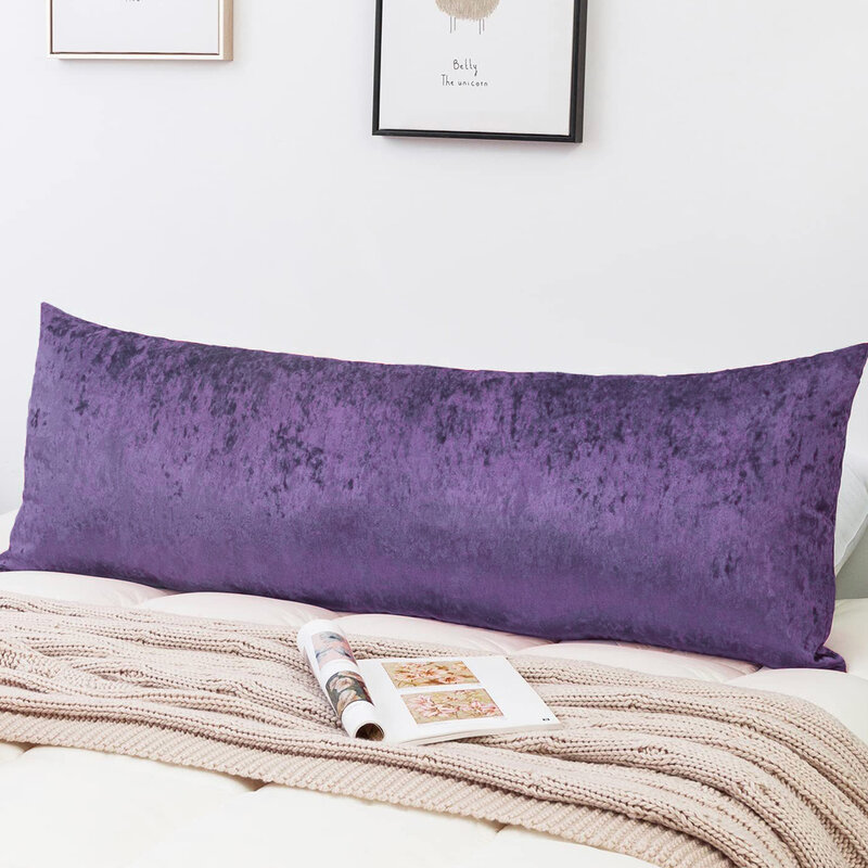 Free Shipping Customized size Ice Flower Plush Sleep Long Pillowcase 50X152cm Equal Body Length Cushion Cover Home Furnishings