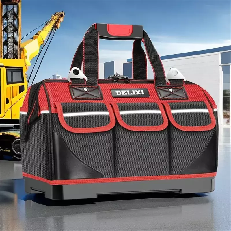 1680D Tool Bag Portable Upgrade Professional Heavy Duty Tool Storage Tool Organizer Pouch for Electrician Tools 2024 New