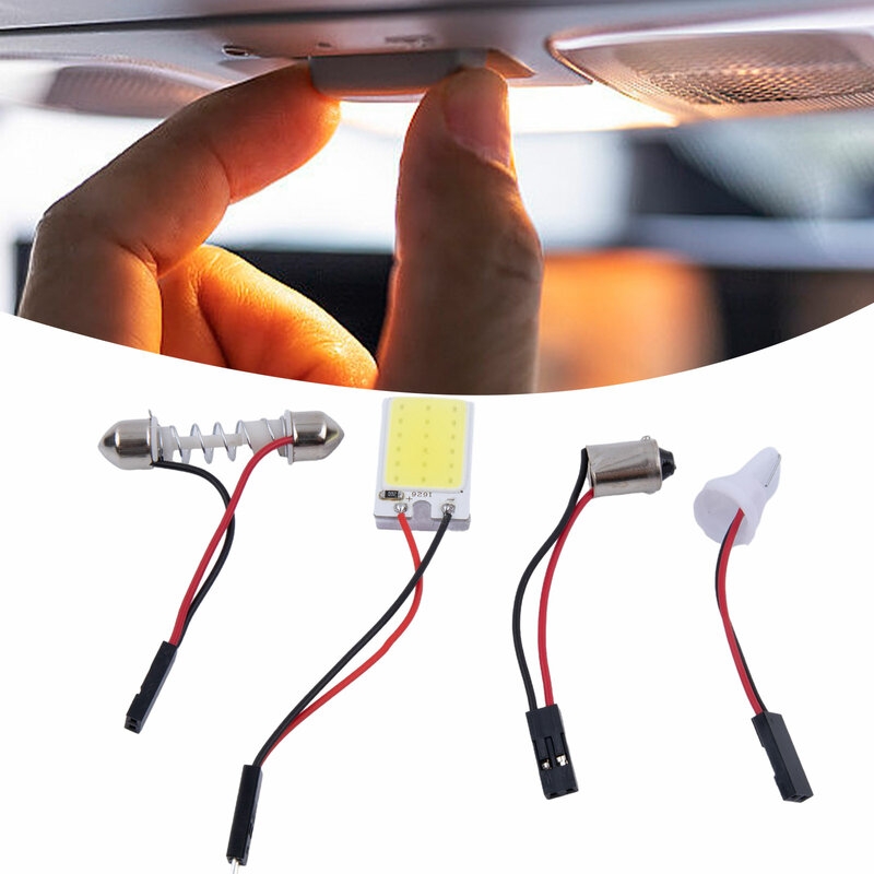 Lampu kabin, COB LED Panel lampu, konsumsi daya rendah Super putih 16/24/36/48 Buah Chip lampu baca dalam mobil