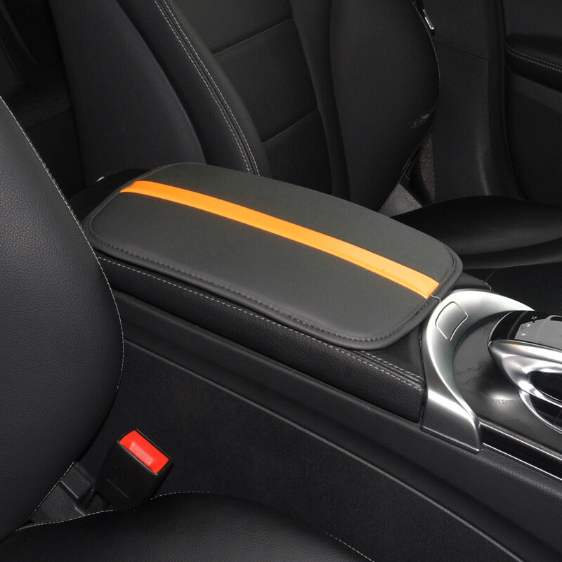 Reposabrazos clásico resistente al desgaste, caja negra, almohadilla antideslizante para el centro del coche, Interior Universal para vehículos, disponible