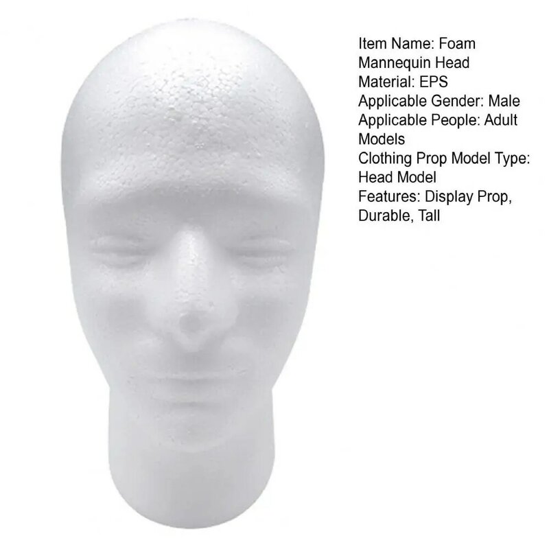 Парик из пены голова Высокий мужской манекен держатель для волос шляпы солнцезащитные очки головной убор стенд Косметическая модель головной убор