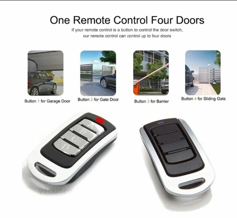 Multi Frequency Duplicator 280-868MHz Fixed & Rolling Code 433MHz Garage Door Gate Remote Control Handheld Transmitter