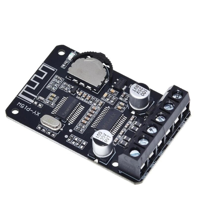 Amplificador de Potência Módulo Board, Bluetooth 5.0-Compatível, Dual Channel, Voz Digital, Componentes eletrônicos, XY-P15W