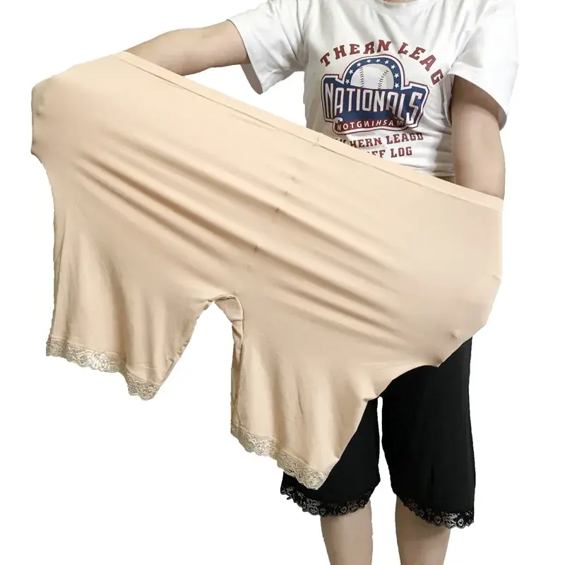Damskie spodnie ochronne miękkie i wygodne bawełniane bokserki bezszwowe majtki Plus duże rozmiary wysokiej talii dziewczęca bielizna wyszczuplająca
