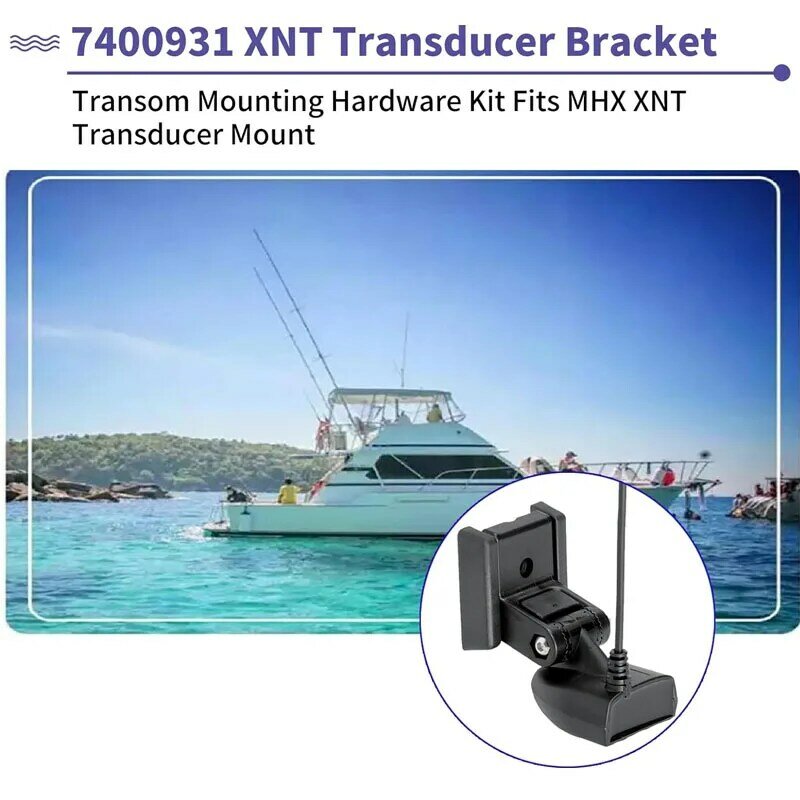7400931 XNT Transducer Bracket, Transducer Mounting Plate for MHX XNT Model Transducers, Transom Mounting Hardware Kit