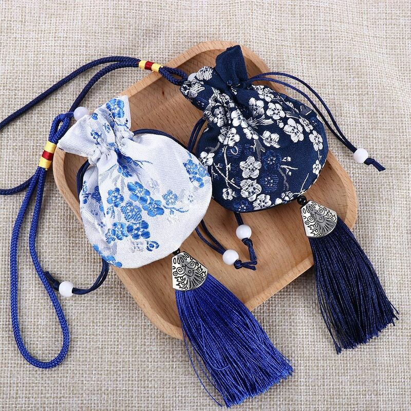 Bolsa pequeña de brocado de regalo de graduación para mujer, bolsa de Festival de barco de dragón, bolsita de almacenamiento de joyería, bolsita de estilo chino