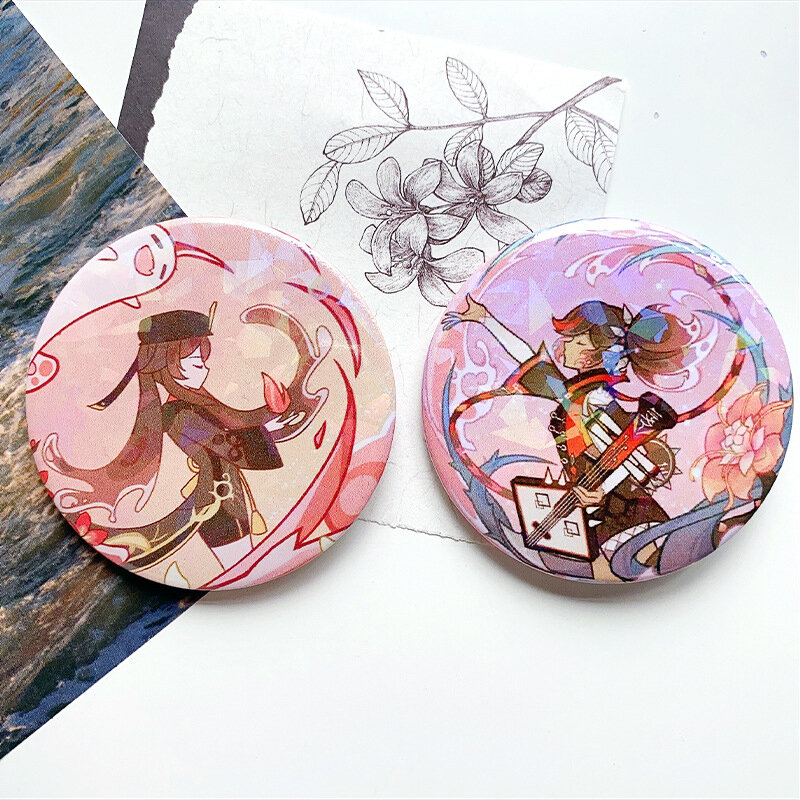 Spel Genshin Blikken Broche Spelden Anime Badge Cosplay Yae Miko Xiao Zhongli Accessoires Voor Kleding Rugzak Decoratie Cadeau