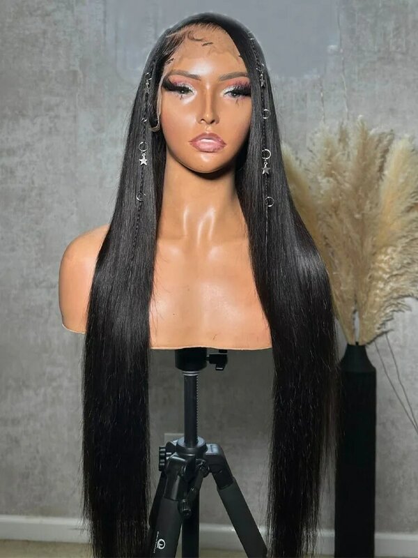 13 × 4 HD кружевной передний парик, прямые парики из человеческих волос, предварительно выщипанные HD прозрачные 13x 6 передние на сетке, парики 4x4, безклеевые парики для женщин