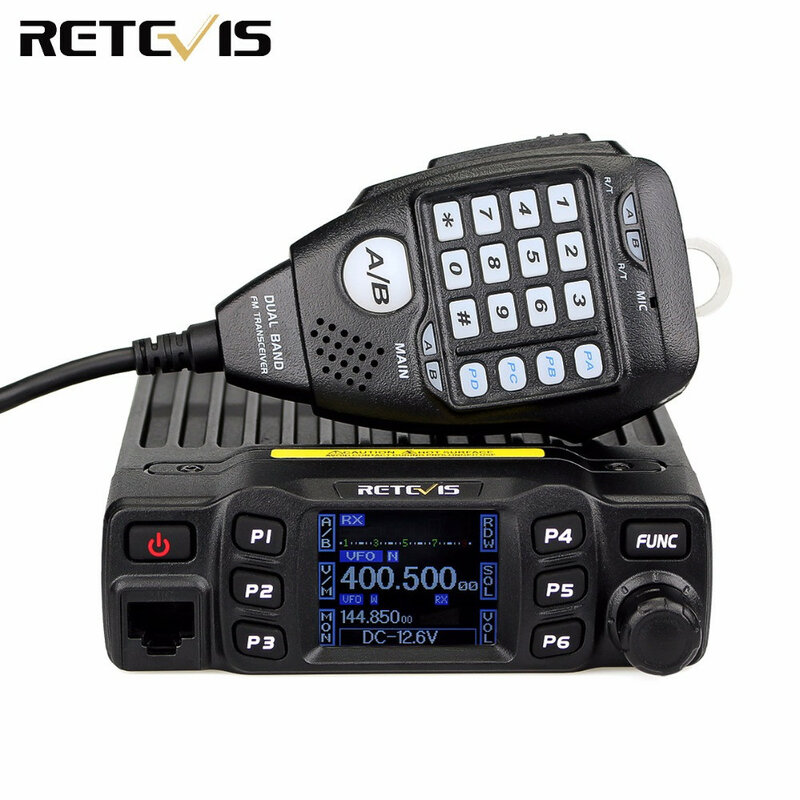 Retevis Autoradio RT95 Radios de Mobile Auto Radio Talkie Walkie Longue Portée Professionnel VHF UHF Talkie-walkie Poste Radio Voiture Amateur Ham Radio 25W