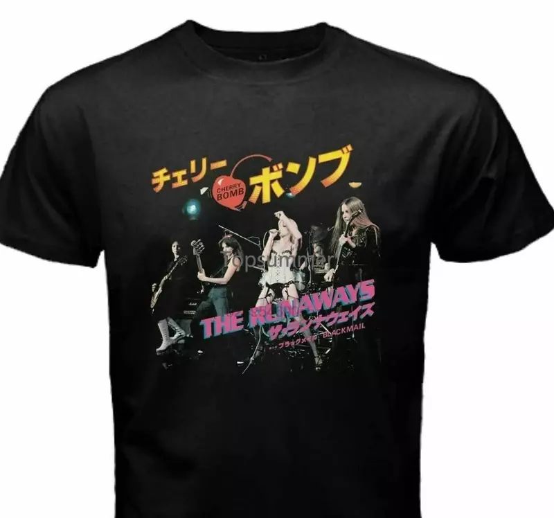Camiseta de The Runaways, la mejor camiseta firmada Camisa gráfica nueva, todas las tallas, gráfico