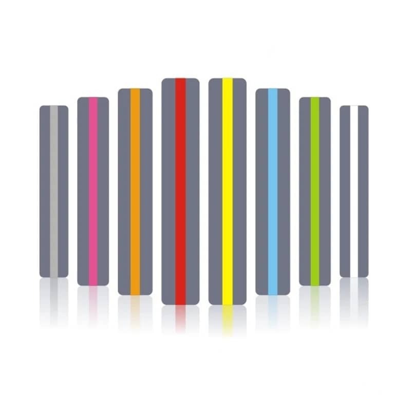 8pcs Ajuda com Dislexia para Escola Cristal Crianças Guiada Leitura Tiras Destaque Tiras Colorido Overlay Destaque Bookmarks