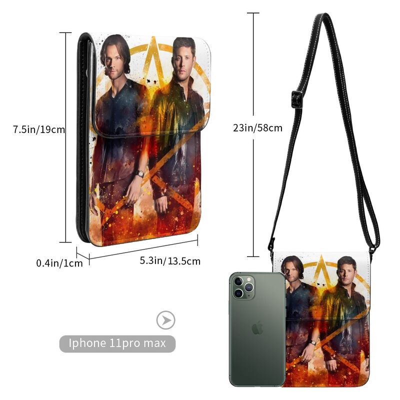 Supernatural Crossbody Wallet Cell Phone Bag Shoulder Bag Cell Phone Purse