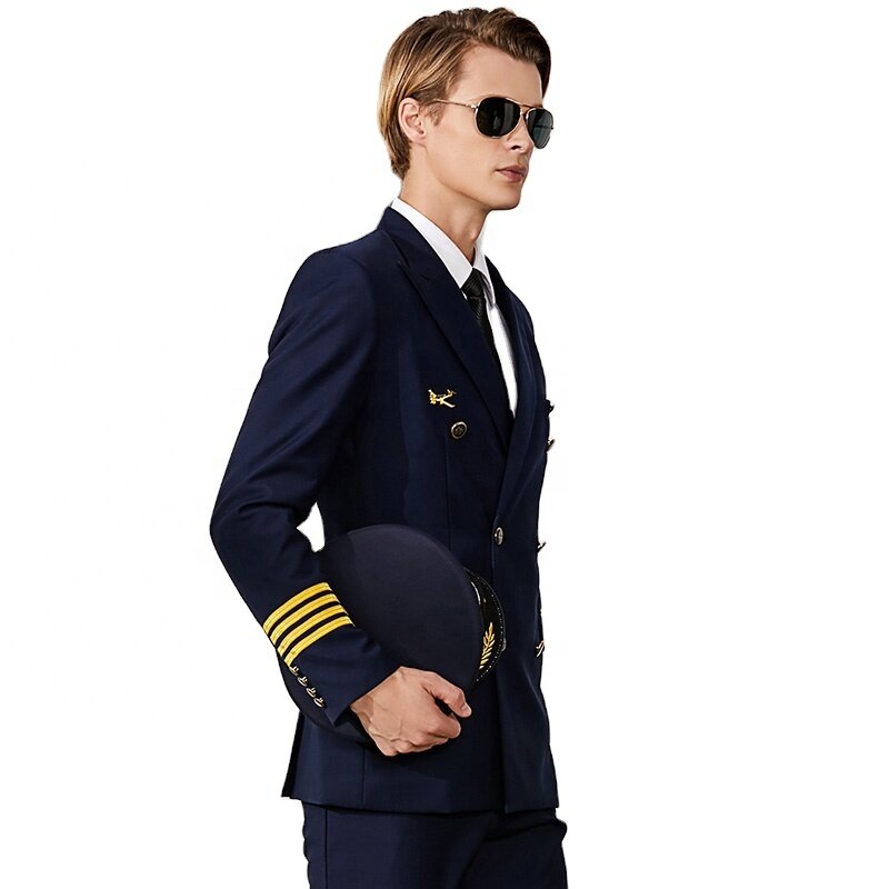 キャプテン、ヘアのための航空ユニフォームスーツ