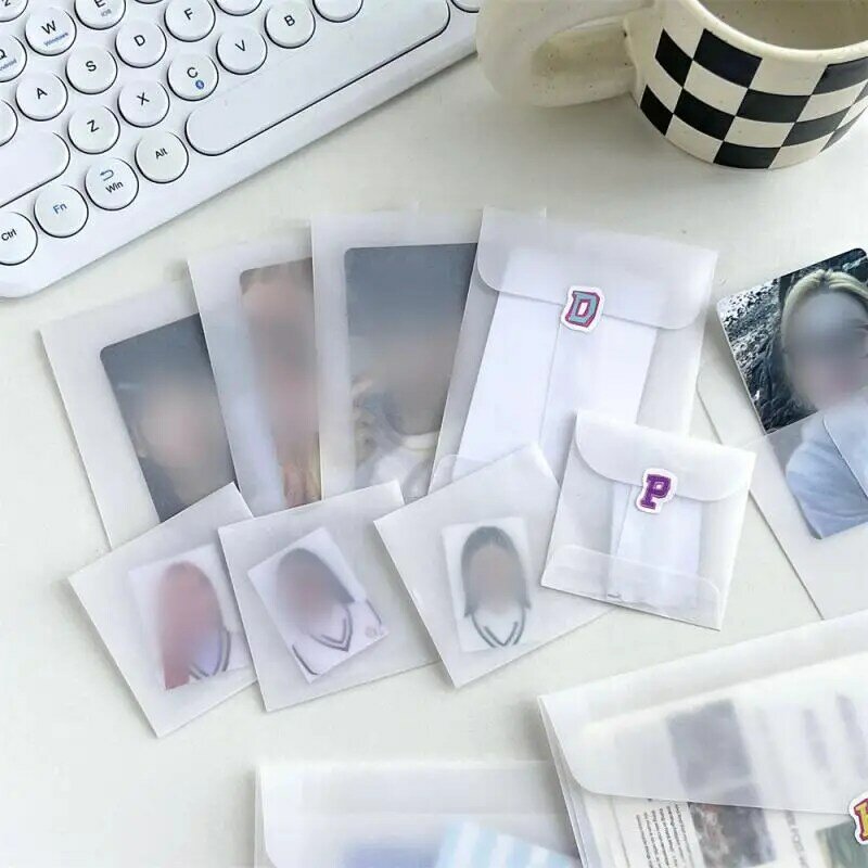 Saco de armazenamento translúcido, pequeno e portátil Card Cover, Embalagem translúcida, impermeável, protetora, 3 opções, 1 pc, 3 pcs, 5pcs