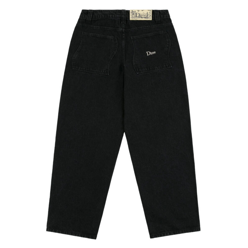 QWEEK Vintage Baggy Jeans Oversized Y2k Jorts Harajuku Korean Fashion Black Denim Pants Streetwear Wide Leg Embroidery Trousers