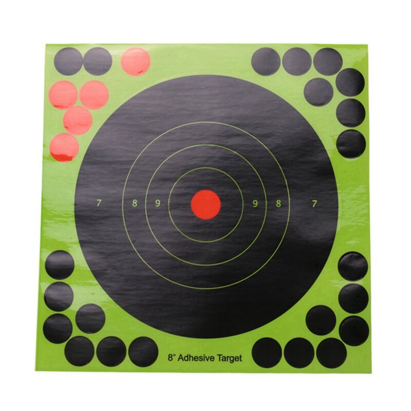 ملصقات أهداف رشاش تفاعلية ، ورق ذاتي اللصق ، أهداف صيد ، 8 × 8 بوصة ، من من من من