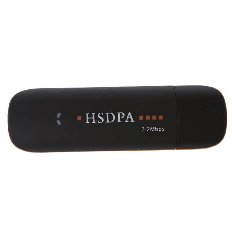 H05B HSDPA Modem USB stik SIM, adaptor jaringan nirkabel 3G 7.2Mbps dengan kartu SIM TF, kartu jaringan nirkabel