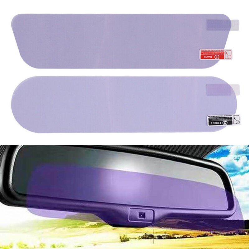 Car Rearview Mirror Anti-Reflective Film Anti Fog Anti-Glare Waterproof Sticker 0mm*200mm Install Anti-glare Film, Anti-glare