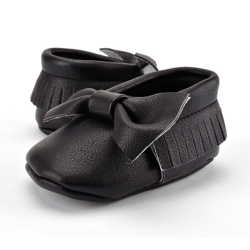 새로운 술 나비 매듭 여성 아기 신발 수제 고품질 아기 소녀 첫 번째 워커 패션 신발 0-2 세