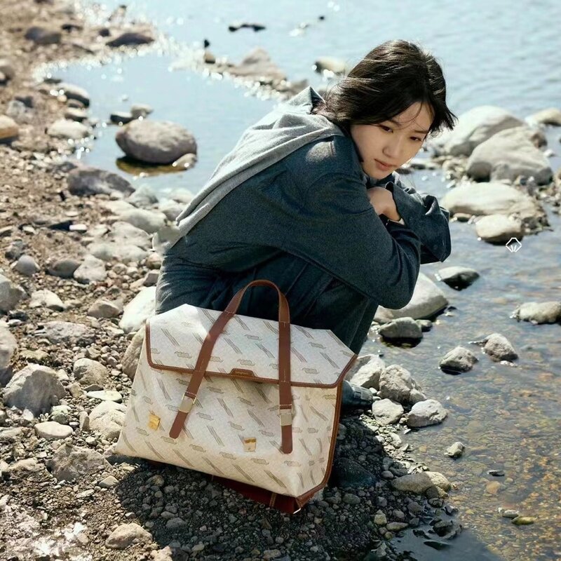 حقيبة سفر زهرة قديمة songmonت ، حقيبة كتف ، سلسلة