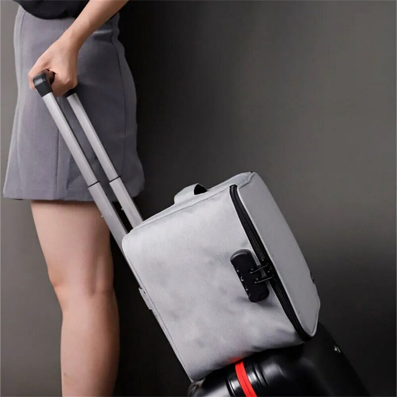 حقيبة بسعة كبيرة مزودة بقفل ومحمولة للسفر من أجل ملف هام متعدد الوظائف
