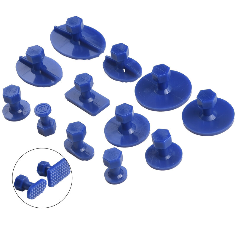 Dents Be Gone Remove Hail Pits with 10pcs Suction Cups and Replacement Pulling Tabs in Shapes and Sizes