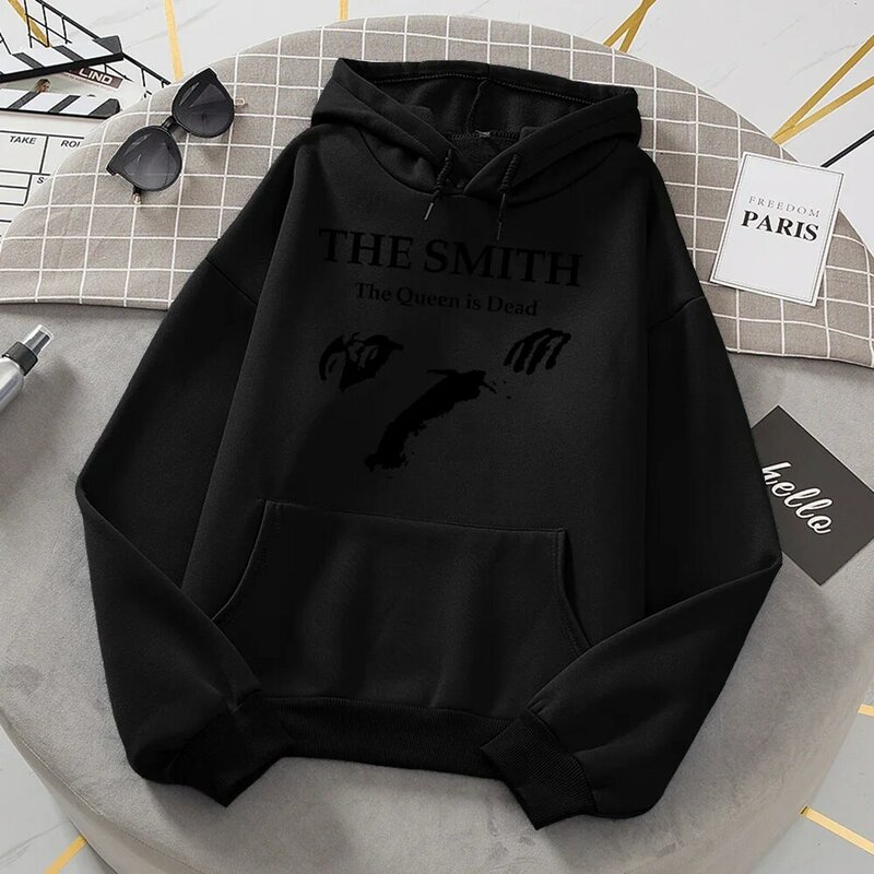 The Smith The Queen Is Dead Printing Hoodie Woman Autumn Fleece Hoody Fashion Soft Sweatshirt Hipster Casual Loose Woman Clothes