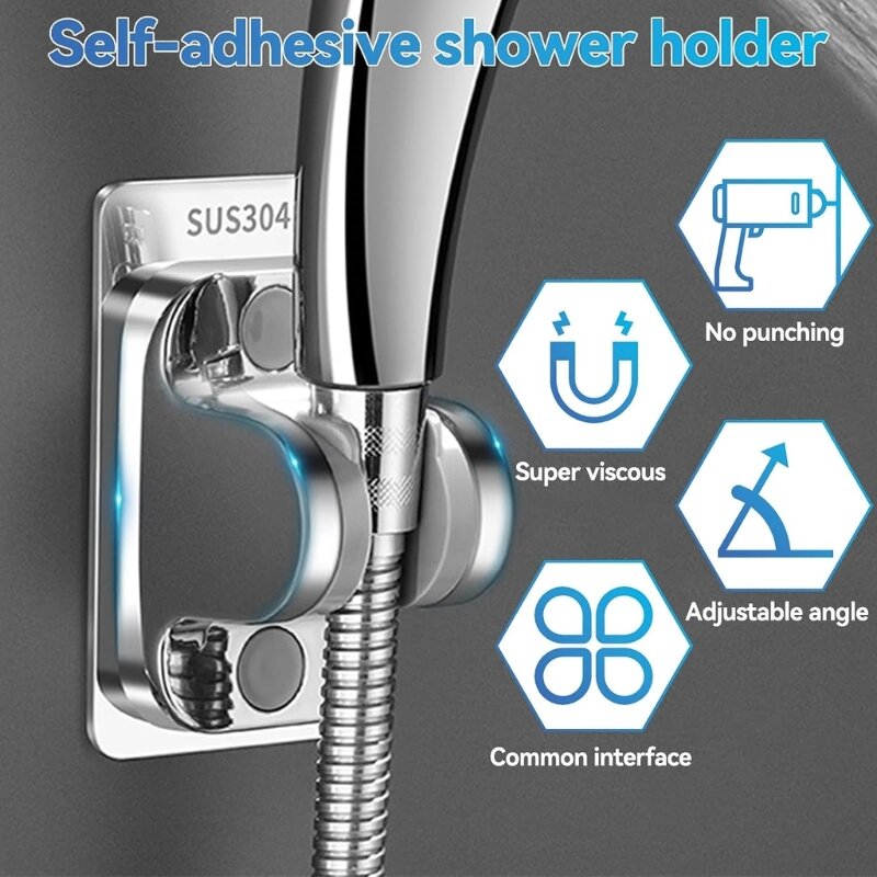 Bezpieczny uchwyt na słuchawkę prysznicową Szybka prosta instalacja Mocne pasty Uchwyt prysznicowy G6KA