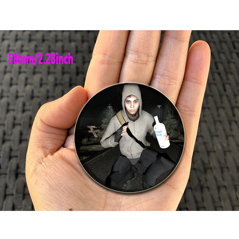 32/44/58mm Game Cry of Fear Button Pin Simon Henriksson Creative Cute Art Badge for Backpack Decor Gift for Friends