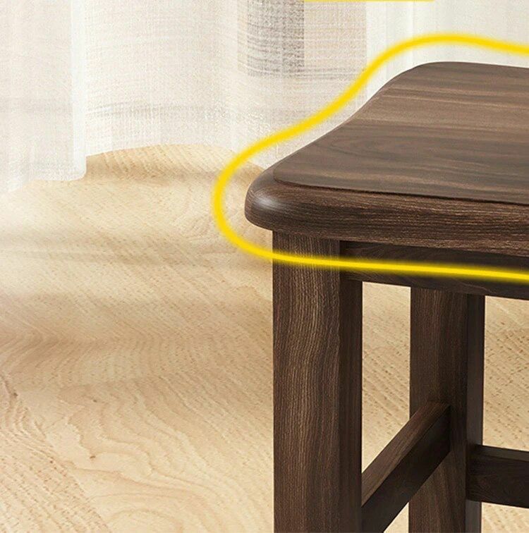 Solid Wood Small Stool Household Bench Living Room Low Stool Coffee Table Square Doorstep Shoe Changing Stool Chair