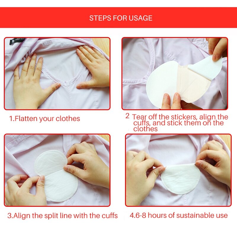60 pezzi ascelle ascelle sudore sudore sudore pad scudo assorbente sudore pad deodorante per donna uomo