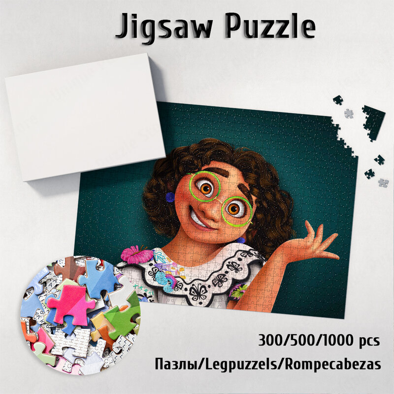 Encanto – Puzzle de conception Unique pour enfants et adultes, dessins animés, bricolage intellectuel, grand Puzzle, jouets, cadeau, loisirs