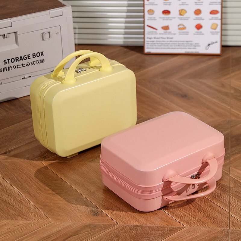PLUENLI New Portable Cosmetic Case Fruit Color Mini-Portable Luggage Storage and Suitcase