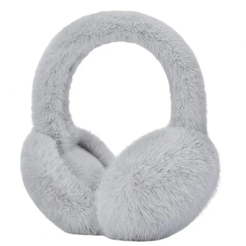 Earmuffs Faux Fur dobráveis para mulheres, aquecedores de ouvido leves e grossos, elástico antiderrapante, ao ar livre, compacto, inverno