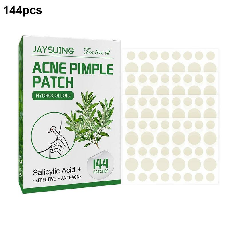 144patch Acne brufolo patch traslucido opaco idrocolloide acido salicilico olio dell'albero del tè per l'acne bruciata migliora le Whiteheads