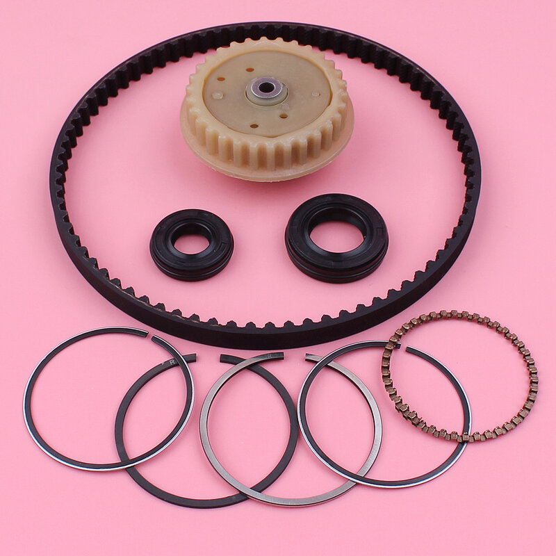 Camshaft Pulley Gear Timing Belt 39mm Piston Rings Oil Seal Set For Honda GX35 GX 35 Lawn Mower Small Engine Part