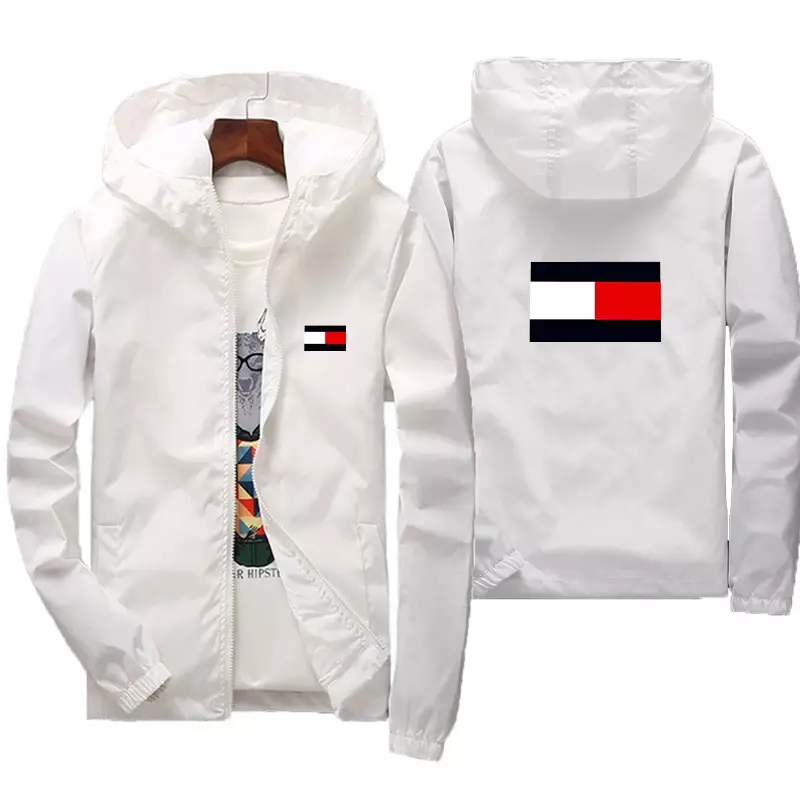 용수철 남성용 방수 후드 트렌치 야외 하이킹 재킷, 캐쥬얼 패션, 낚시 전술 S-7XL, 가을 2024