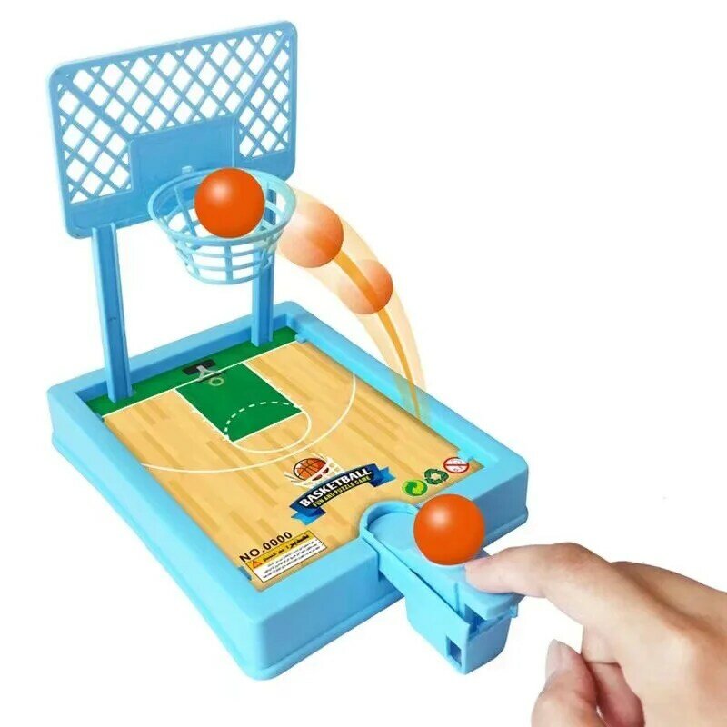 Juegos Deportivos de tiro de baloncesto para interiores, juego de mesa interactivo de aro de 4 bolas para niños, pelota de escritorio, juguete para niños